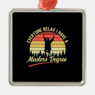 Abschluss Art   Ich habe einen Master-Abschluss Ornament Aus Metall
