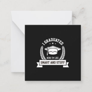 Abschluss Art Jetzt bin ich wie intelligent Mitteilungskarte