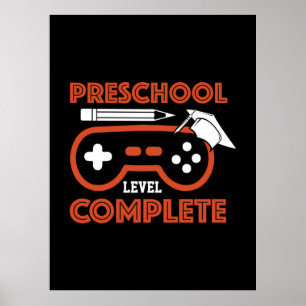 Abschluss Art Schulstufe abgeschlossen Poster