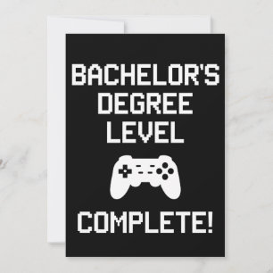Abschluss auf Bachelor-Niveau, vollständiger Gamin Einladung