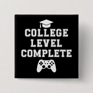 Abschluss auf Hochschulniveau Gamer Gaming Button
