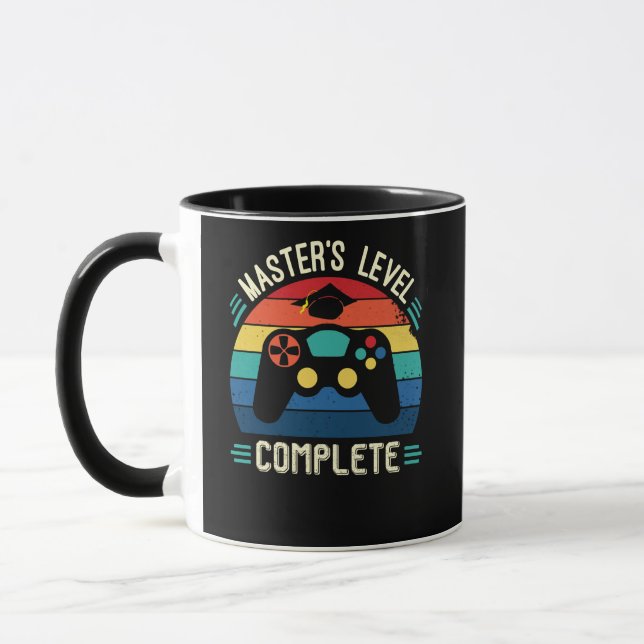 Abschluss auf Master-Niveau, Abschlussgeschenk, Ma Tasse (Links)