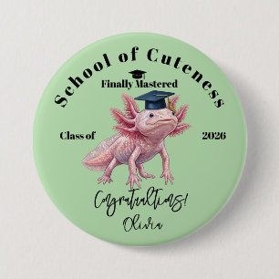 Abschluss Axolotl Knopf - Lustiger Abschluss Famil Button