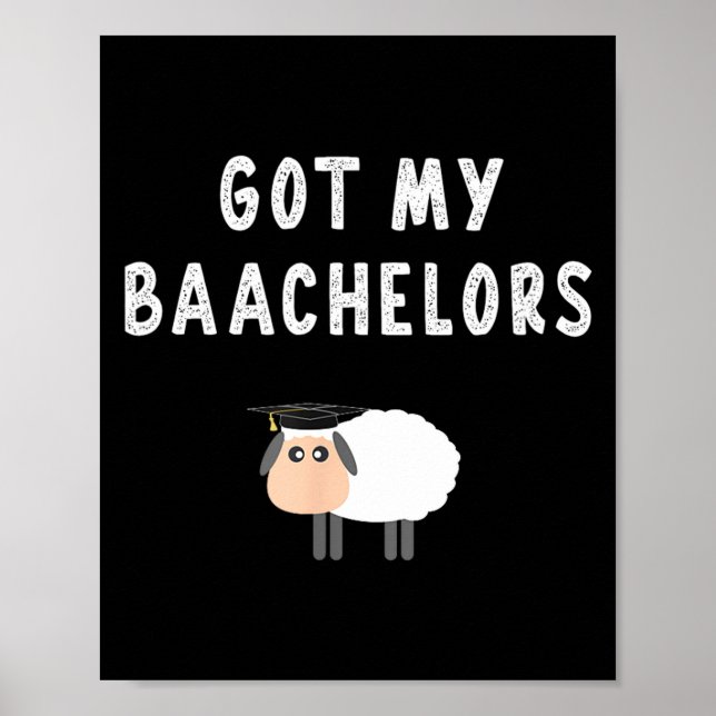 Abschluss Bachelor 2024 Spruch Poster (Vorne)