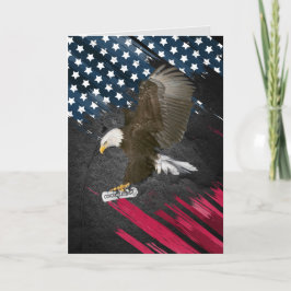 Abschluss Bald Adler auf der Flagge Karte