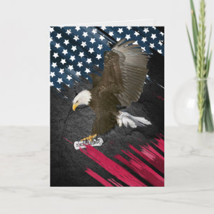Abschluss Bald Eagle mit Diplom Karte