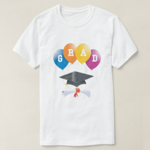 Abschluss Balloons Grad Diploma Cap T - Shirt
