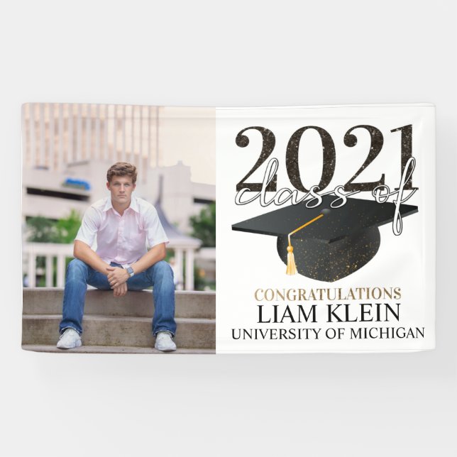 Abschluss-Banner, Graduiertenparty, grad Party Ba Banner (Horizontal)