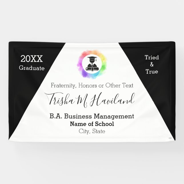 Abschluss Banner Wasserfarbe Aussehen HAMbyWG (Horizontal)