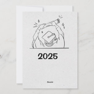 Abschluss Bash - Elegante individuelle Einladung