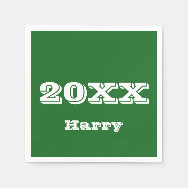 Abschluss Beginn Personalisiert Napkins Serviette (Vorderseite)