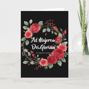 Abschluss Beginnend St. Ignatius Religius Karte