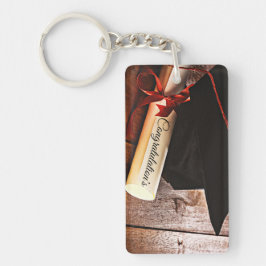 Abschluss-benutzerdefinierter Schlüsselanhänger