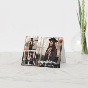 Abschluss-benutzerdefiniertes Foto Karte