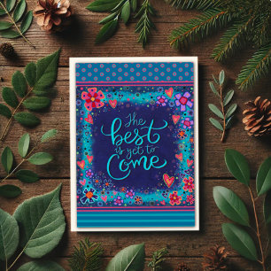 Abschluss Best is yet Come Modern Colorful Karte