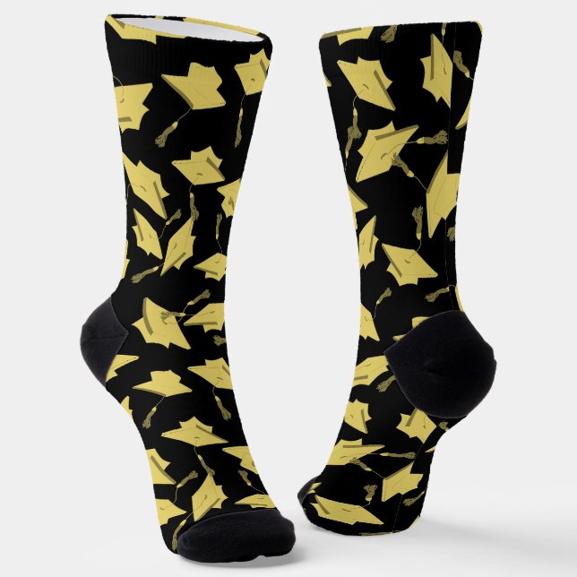 Abschluss Black and Gold Caps in der Luft Socken (Gewinkelt)