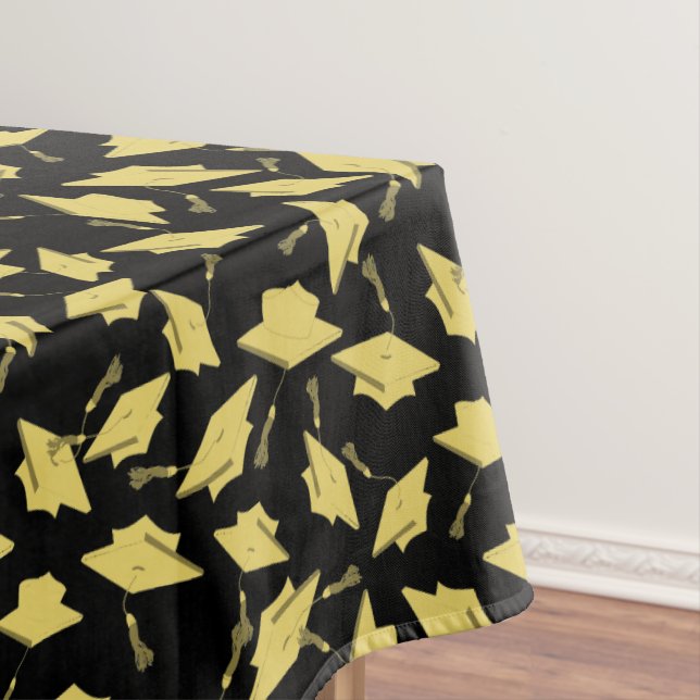 Abschluss Black and Gold Caps in der Luft Tischdecke (Beispiel)