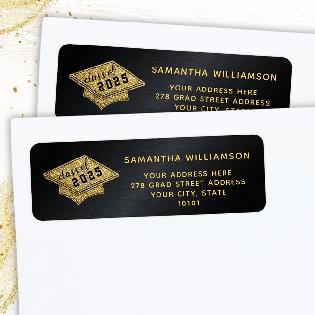 Abschluss Black and Gold Class of 2025 Graduate (Von Creator hochgeladen)