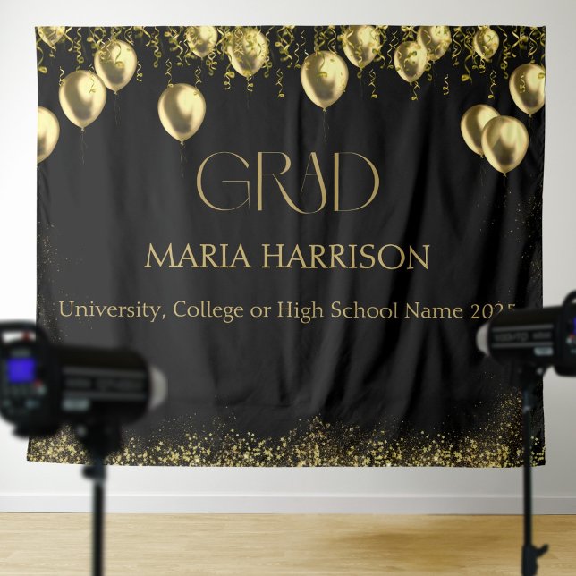 Abschluss Black and Gold Foto Wall Wandteppich (Von Creator hochgeladen)