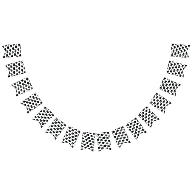 Abschluss Black Tassel Cap Wimpelkette (Alle)