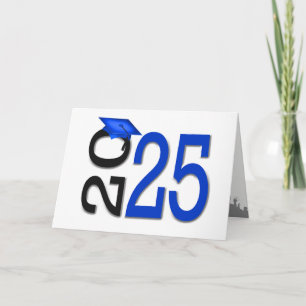 Abschluss Blue and Black School Colors 2024 Karte