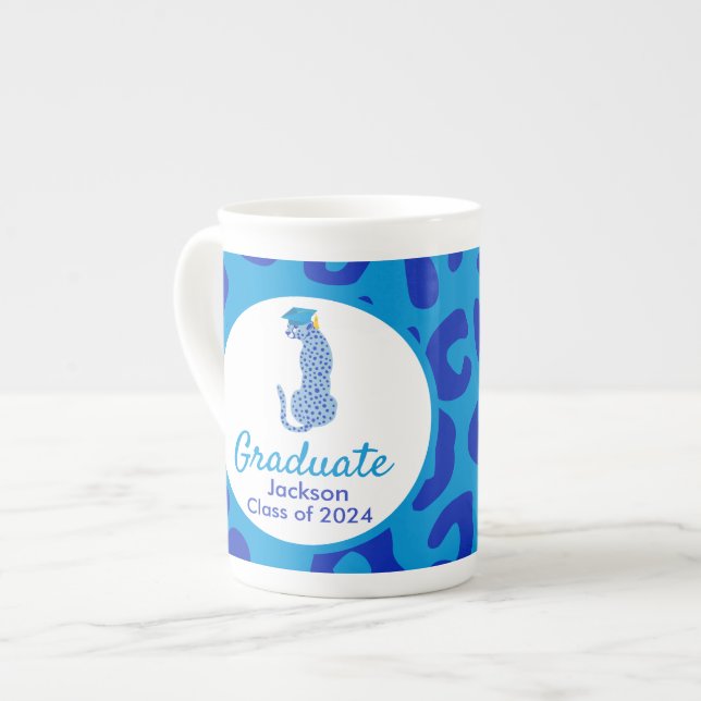 Abschluss Blue Leopards Spezielle Tasse (Vorderseite Links)