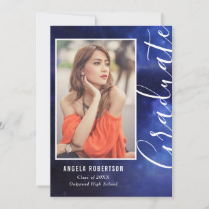 Abschluss Blue Nebula Space Stilvolles modernes Fo