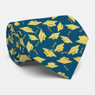 Abschluss Blue und Gold Caps in der Luft Krawatte