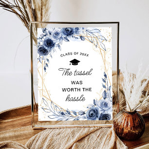 Abschluss Blumen Der Quast War Die Mühe Wert Poster