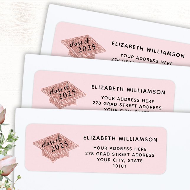 Abschluss Blush Pink Klasse 2025 Abschluss (Von Creator hochgeladen)