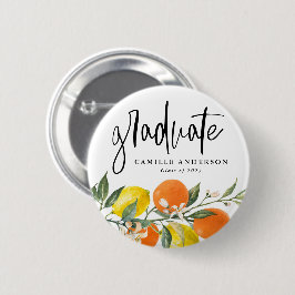 Abschluss Botanisches Orange und Lemon Garland Button