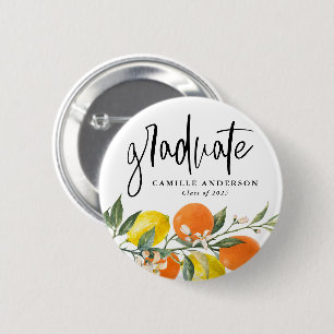Abschluss Botanisches Orange und Lemon Garland Button