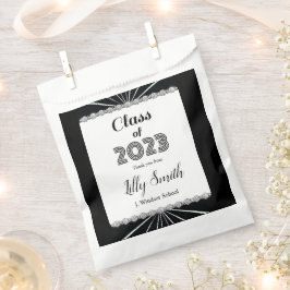 Abschluss Burst Black & White Class 2023 Geschenktütchen