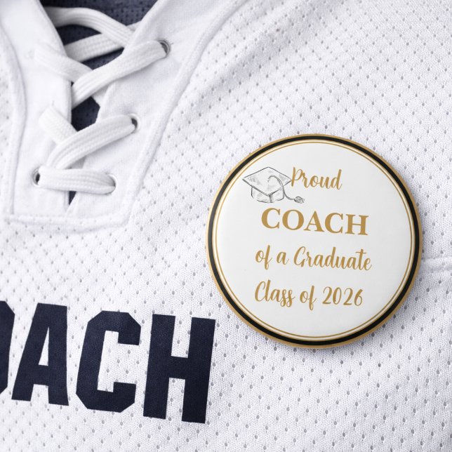 Abschluss-Button – Stolz COACH eines Absolventen 2 Button (Von Creator hochgeladen)