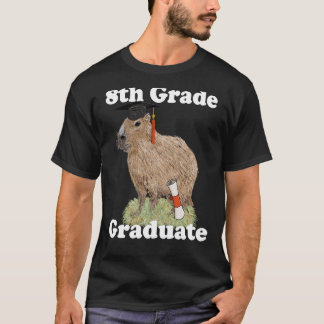 Abschluss Capybara Achte Klasse Graduat T-Shirt