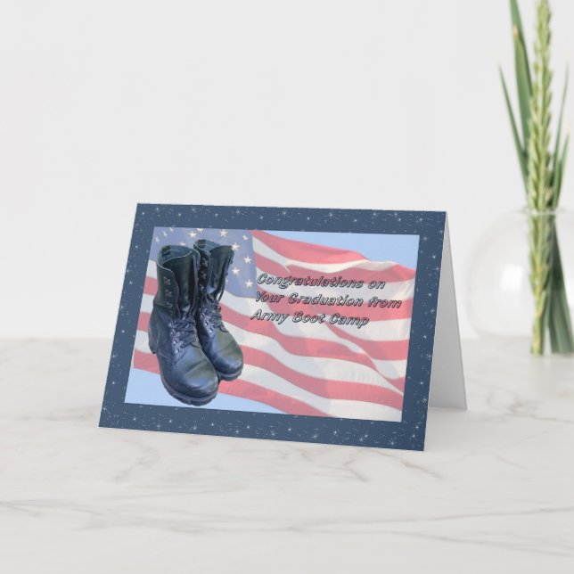 Abschluss Card aus dem Army Boot Camp Karte (Vorderseite)