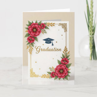Abschluss Card, Grad Karte, Graduiertenkarte, Graf Feiertagskarte