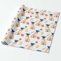 Abschluss Cat Wrapping Paper, kleines Muster