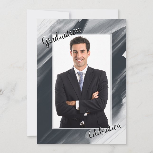 Abschluss Celebration Foto Einladung (Vorderseite)