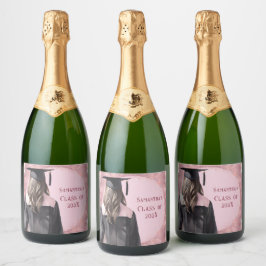 Abschluss Champagne Personalisierte Etiketten