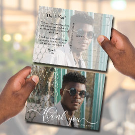 Abschluss Chic 2 Foto Danke, Anmerkung Postkarte