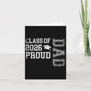 Abschluss Cl of 2026 Proud Vater Graduate Senior F Karte