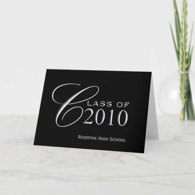 Abschluss Class of 2010 - School Colors Cards Karte (Vorderseite)