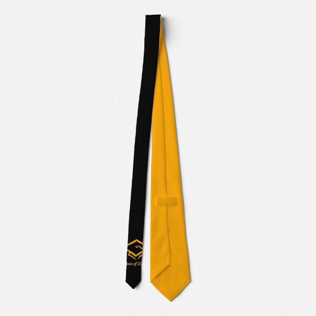 Abschluss Class of 2025 BLKGLD Customize Year Krawatte (Rückseite)