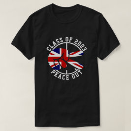 Abschluss Class of 2025 Peace Out UK Graduate T-Shirt