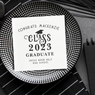Abschluss Class Year Glückwunschs - benutzerdefini Serviette