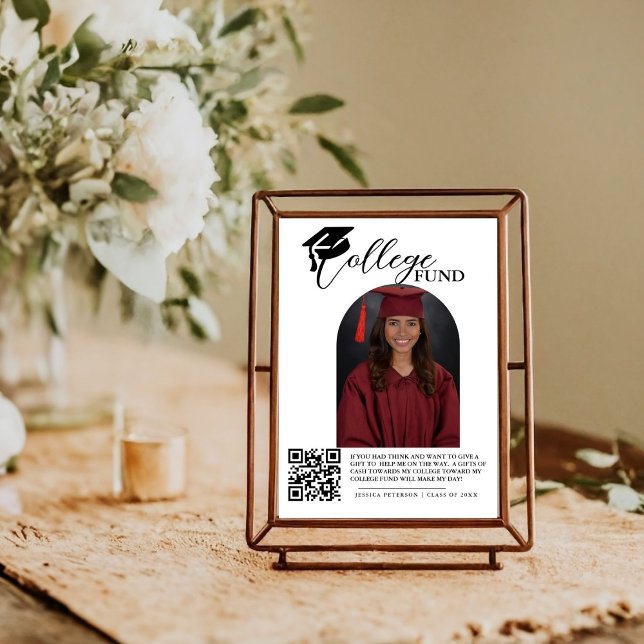 Abschluss Colleg der modernen High School - QR-Cod Poster (Von Creator hochgeladen)