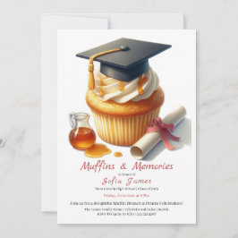 Abschluss-Cupcake-Brunch-Feier Einladung