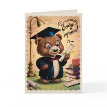 Abschluss Cute Bear personalisiert