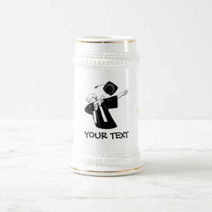 Abschluss Dabbing Männlicher Blitz Custom Bierglas